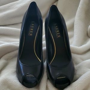 Lauren by Ralph Lauren peep toe heels